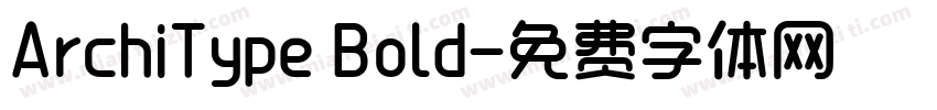 ArchiType Bold字体转换